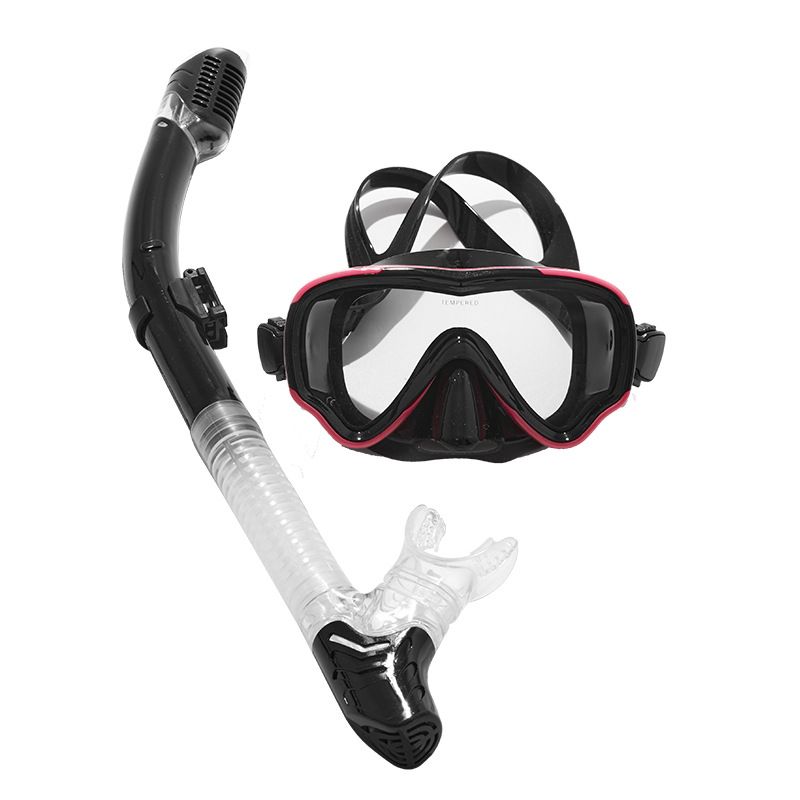 New liquid silicone toughened anti-fog mirror snorkeg Sao set adult universal diving goggles_voghion.com
