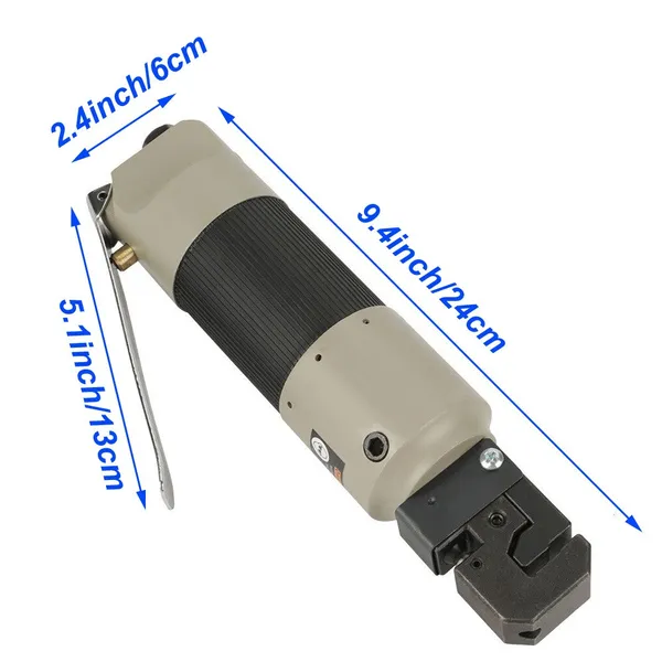 Utensile pneumatico per punzonatura e flangiatura, pinza per fori da 5 mm per rivettatura di precisione_voghion.com