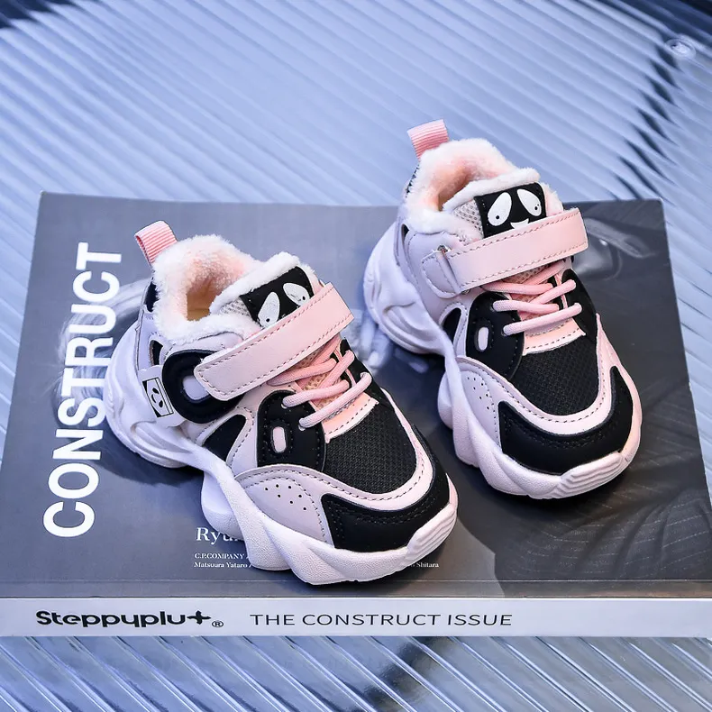 Toddler Running Sport Children Boy Kid Winter Plus Warm Sneakers Girl Casual Shoes Trainers sizes 21 - 30_voghion.com