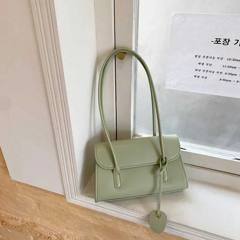 Sac à bandoulière en PU à texture française à la mode pour femmes, jaune, sous les aisselles, printemps/été 2024, pendentifs élégants, Handba241104_voghion.com