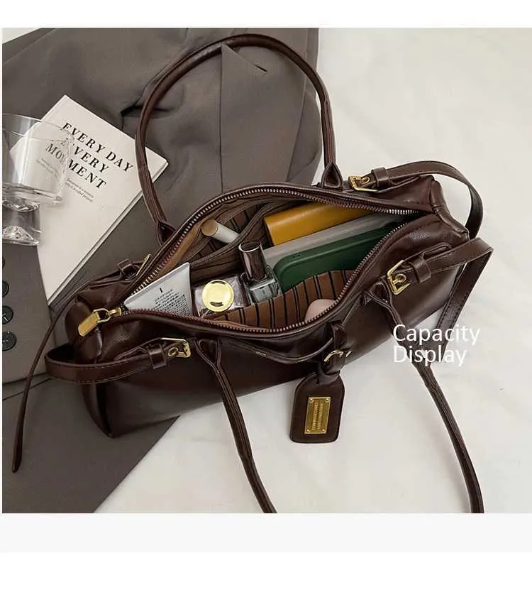 Pu-Kissentaschen für Frauen, einfarbig, weiches Leder, Schultertasche für Damen, vielseitige Schulranzen, Unterarmtaschen für Damen_voghion.com