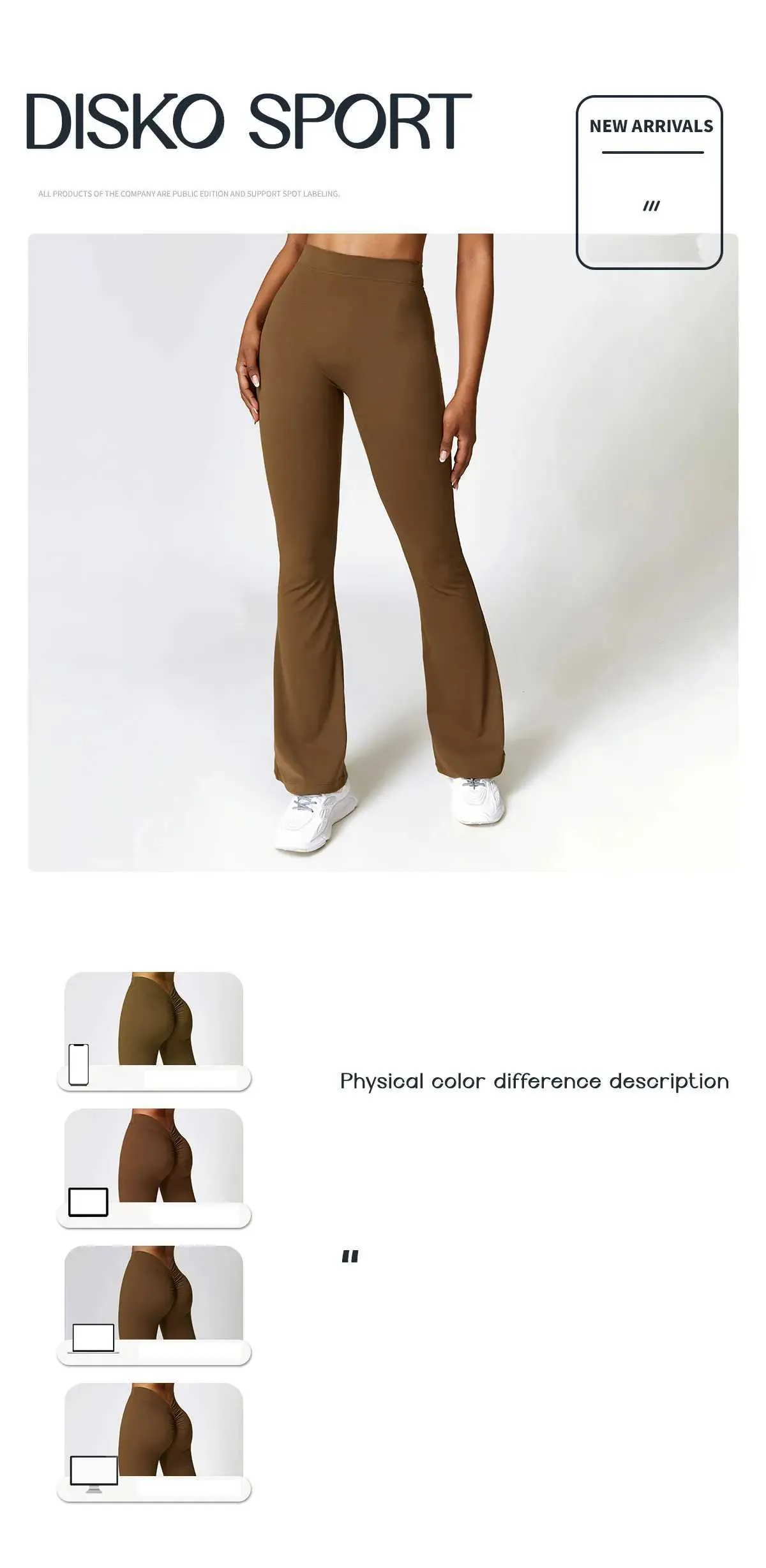 New Yoga Flare Leggings High Waist Wide Leg Pants Women Gym Fiess Sports Flared Pant Dance Trousers V-shaped Hip M llolg_voghion.com