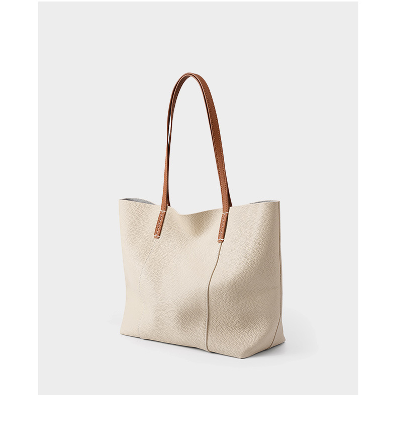 Ms. 2025 Nieuwe handgemaakte leren handtas voor forenzen, grote schoudertas, grote tas_voghion.com