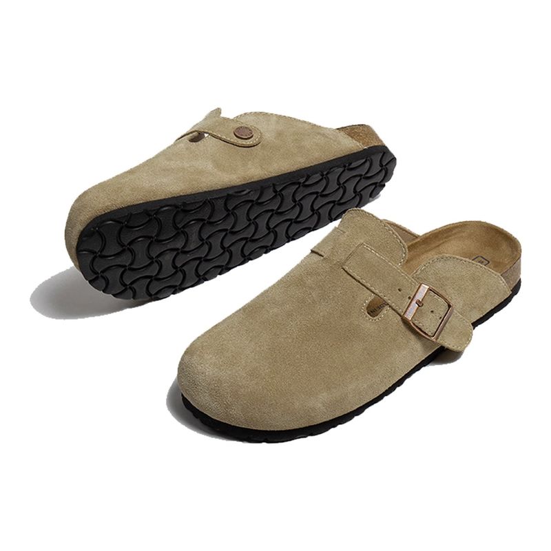 p9 [Version supérieure] Vêtements d'extérieur à semelles épaisses pour femmes en cuir de pêche entièrement en liège Baotou