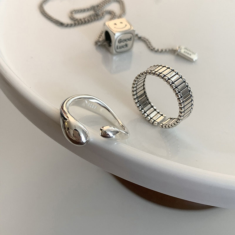 Unique Design Sterling Silver Irregular Geometry 2023 New Fashion Index Finger Ring Personalized_voghion.com