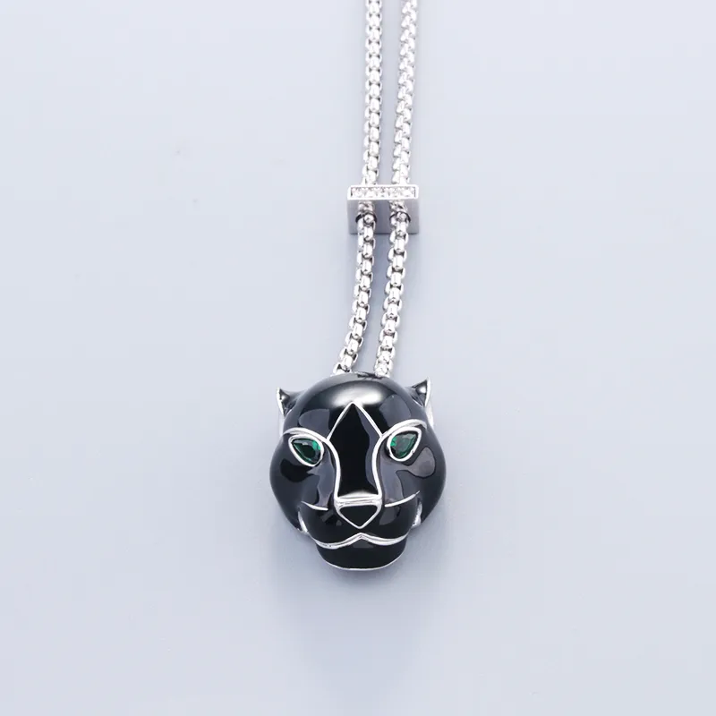 svarte halskjeder for kvinner choker dyrelink designer smykker Medaljon armring kjærlighet menn par mote Thanksgiving_voghion.com