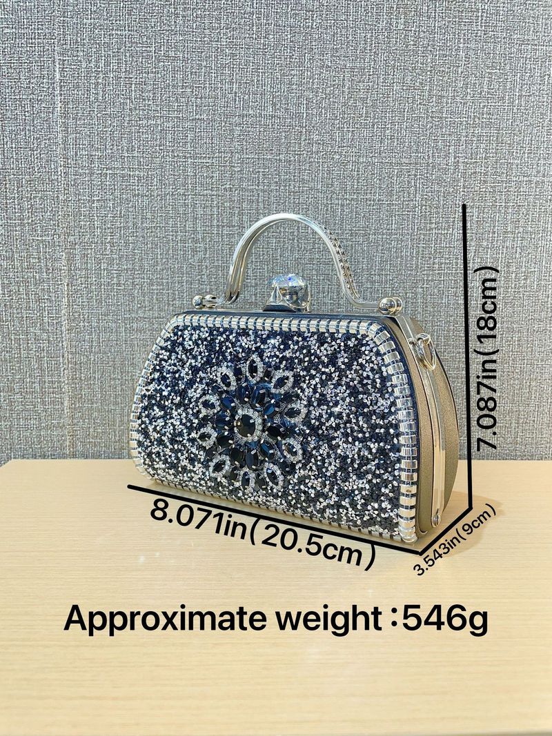 Neue sonnenblumen strass cheongsam frauen handtasche eine schulter schräge spanne abendessen tasche_voghion.com