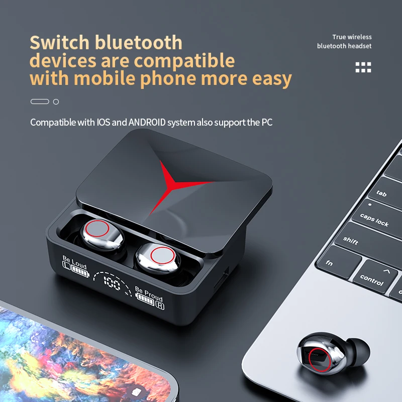 Écouteurs gaming sans fil bluetooth 5.3 avec son hifi stéréo_voghion.com