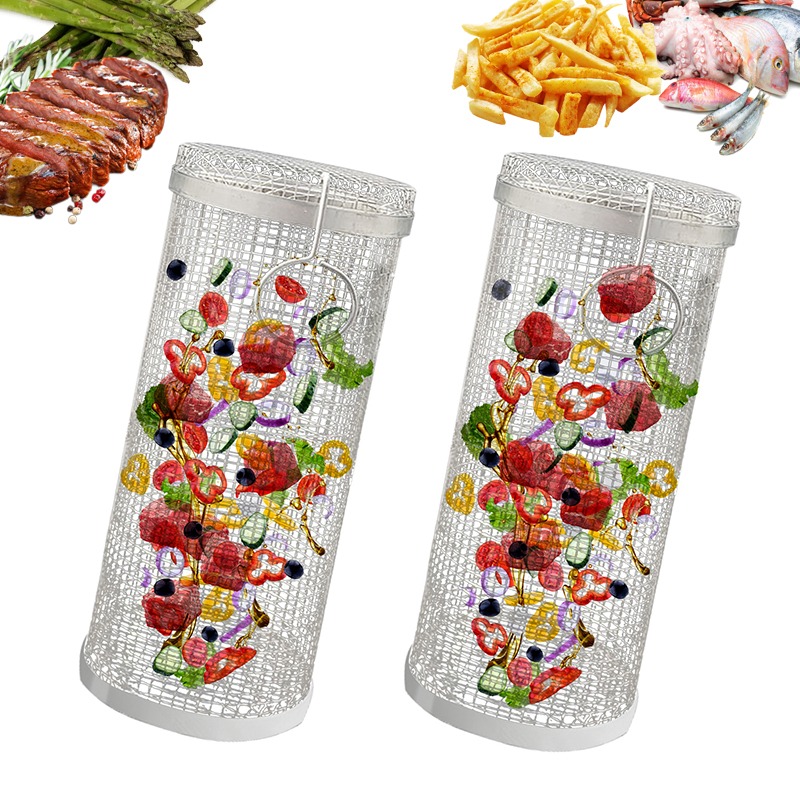 Neu BBQ Grill Korb Edelstahl Grill Im Freien Picknick Camping Grill Kochen Liefert Dicht Einfache Reinigung Licht_voghion.com