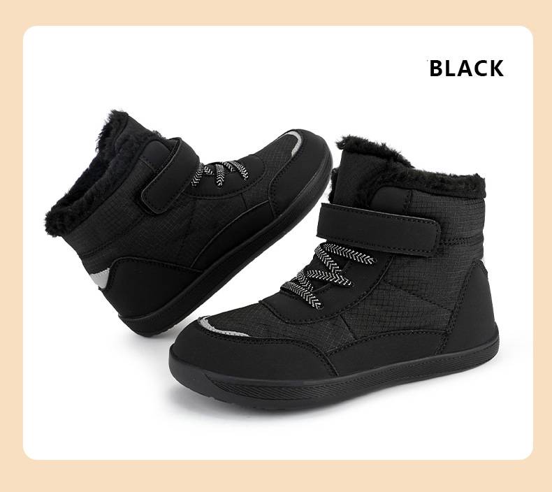 Ski Boots Winter New Children's High Top Plus Velvet Thickened Wide Head Cotton Shoes Outdoor Warm Snow Boots_voghion.com