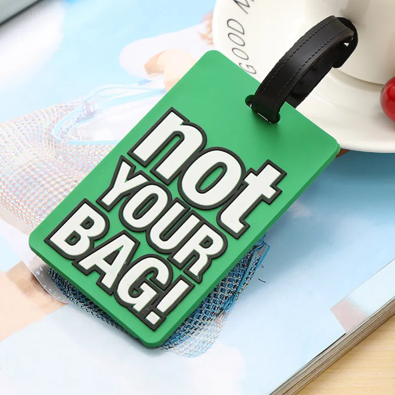 Etichetta porta-bagagli creativa per uomo e donna, non la tua borsa, porta-indirizzo per valigia, etichetta per aereo, accessorio da viaggio_voghion.com