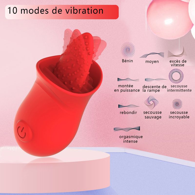 Kvinde Tina slikker USB-opladning honning tunge vibrator klitoris stimulation kvindelig onani nyt produkt_voghion.com