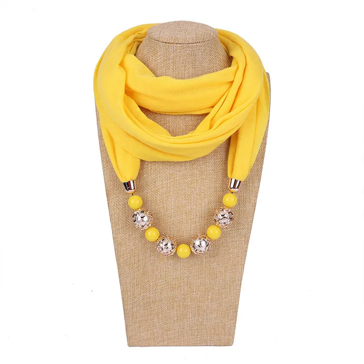 Collier simple et frais de style coréen, petit foulard en soie douce pour protection du cou et protection solaire, printemps-été pour femmes_voghion.com