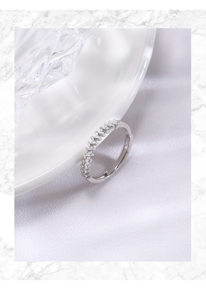 Wanying Blatt Ring S Reines Silber Koreanische Ausgabe Instagram Kleiner frischer kalter Wind Studentengeschenk Schmuck Leichter Luxus_voghion.com