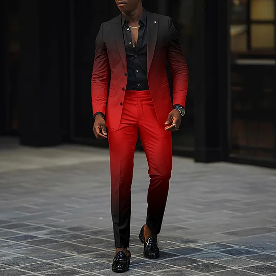 Ropa para hombres, trajes casuales de negocios de dos piezas, trajes de padrinos de boda, trajes para banquetes de boda