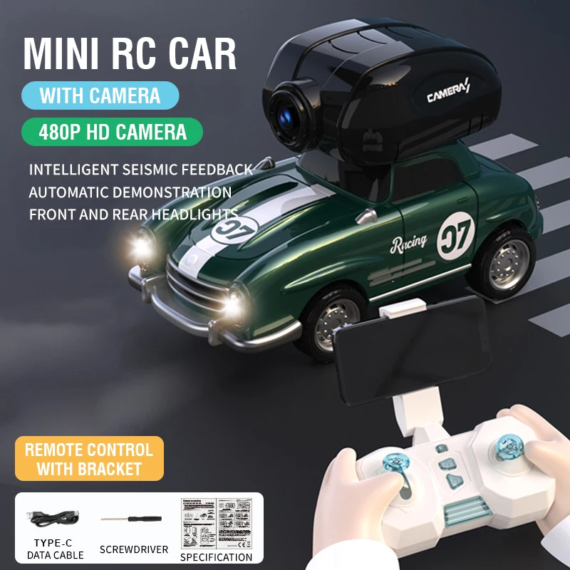Mini Rc Auto Mit Kamera Ferngesteuertes Drift Rennspielzeug Kinder_voghion.com