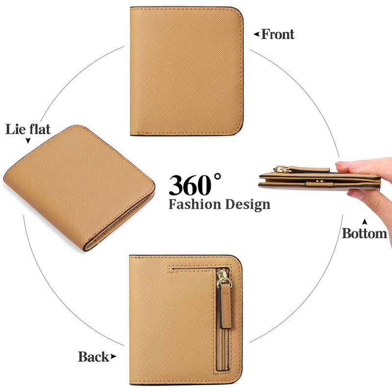 Neue ultradünne Damen-Kurzbrieftasche mit mehreren Funktionen, koreanische Version der einfachen PU-Münze_voghion.com