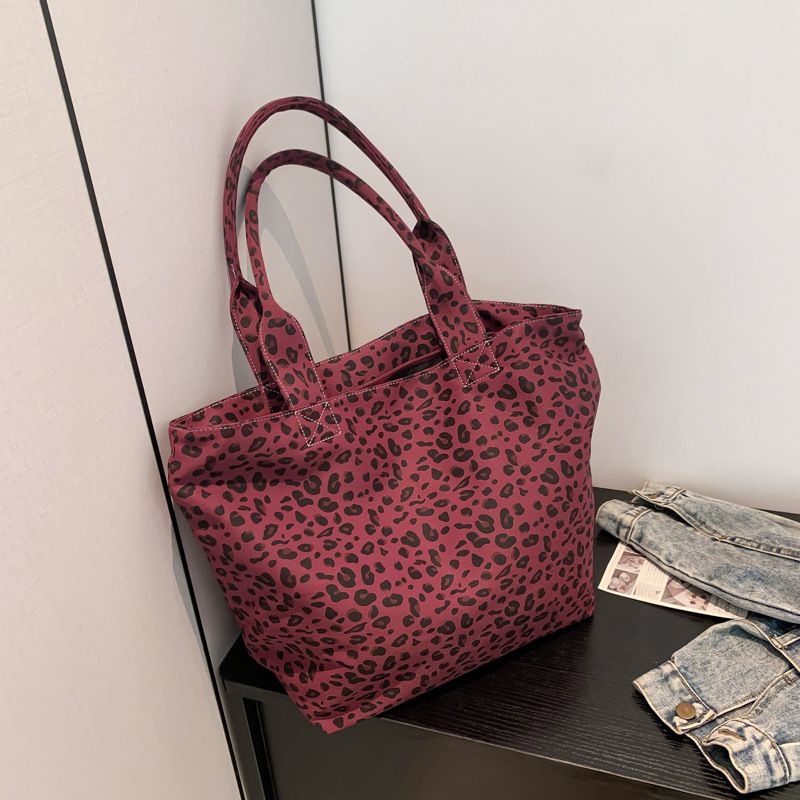 2024 versione coreana Ins Wind große Kapazität Leopardenmuster Tasche Damen neue Modeliterarische_voghion.com
