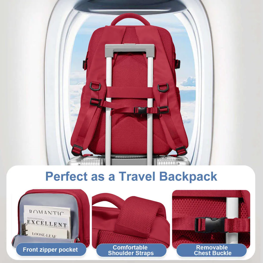 Wasserdichter Damen-Reiserucksack für die Schule, für persönliche Gegenstände, Wanderrucksack für Kurztrips, lässiger Tagesrucksack_voghion.com
