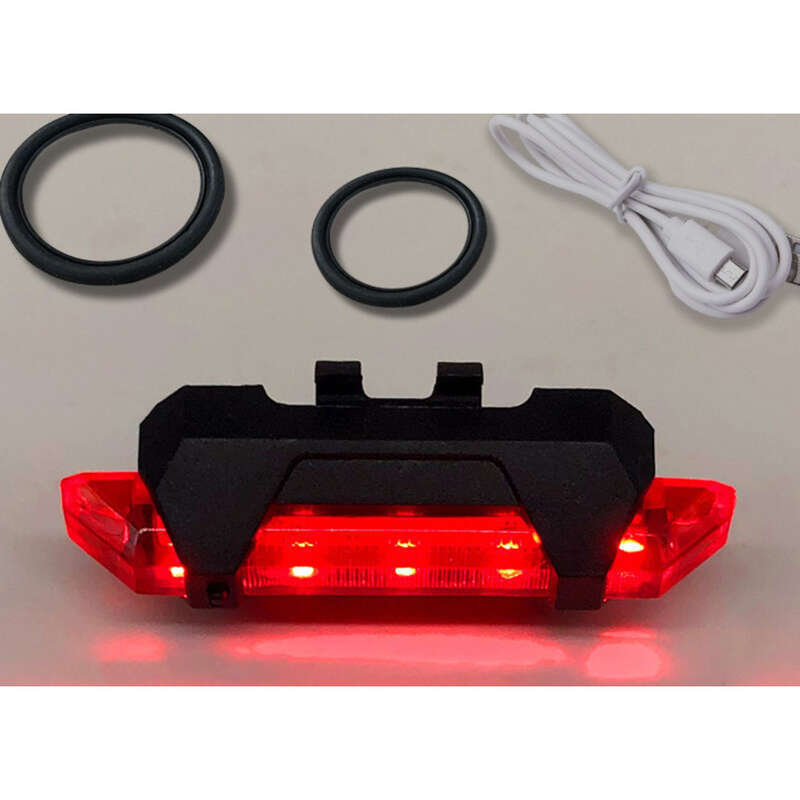Kolo USB Polnjenje za nočno jahanje Rep Super svetla opozorilna lučka Zunanji kolesarski set Gorsko kolo spredaj in zadaj_voghion.com