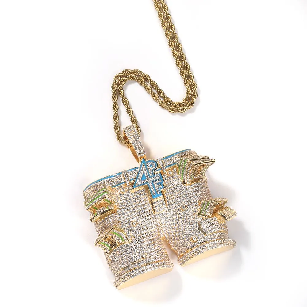 4pf Pants Pendant Necklace With 5a Zircon For Men Gold Plated_voghion.com