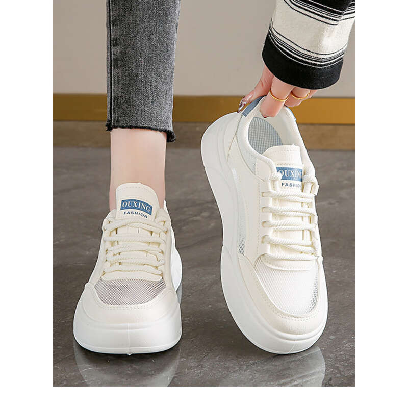 Impression Wind Net Batch Casual Witte Studenten Damesschoenen_voghion.com