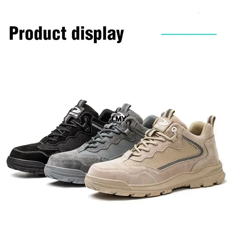 Chaussures de sécurité pour hommes, sans embouts métalliques, embouts en plastique, isolées, 6 kV, réfléchissantes, 250402_voghion.com