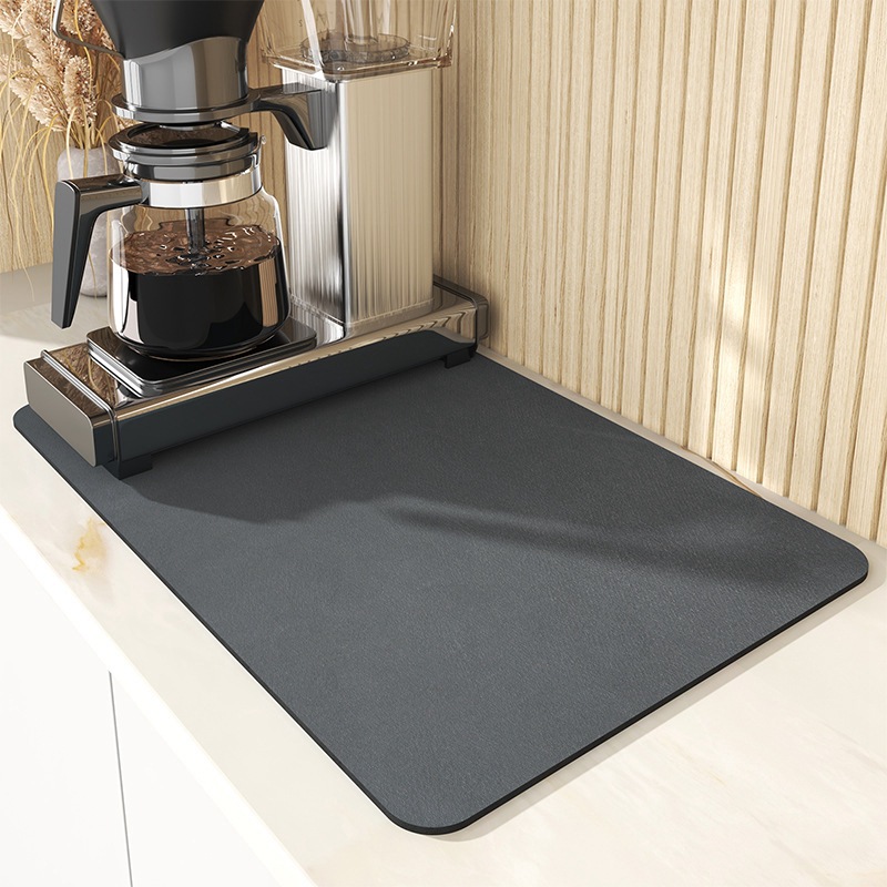 Tappetino assorbente antiscivolo super assorbente per il caffè, grande tappetino drenante per la cucina, tappetino di asciugatura rapida per il bagno_voghion.com