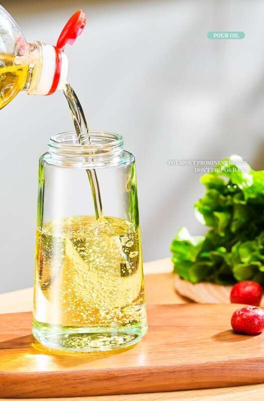 Oil Can Kitchen Household Glass Pouring Dual-use Air Fryer Spray Bottle Automatic Opening And Closing Oil Pot_voghion.com