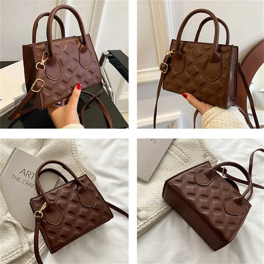 Ženska torba Crossbody, majhna kvadratna torba z teksturo, modna preprosta ženska torbica, priložnostna denarnica_voghion.com