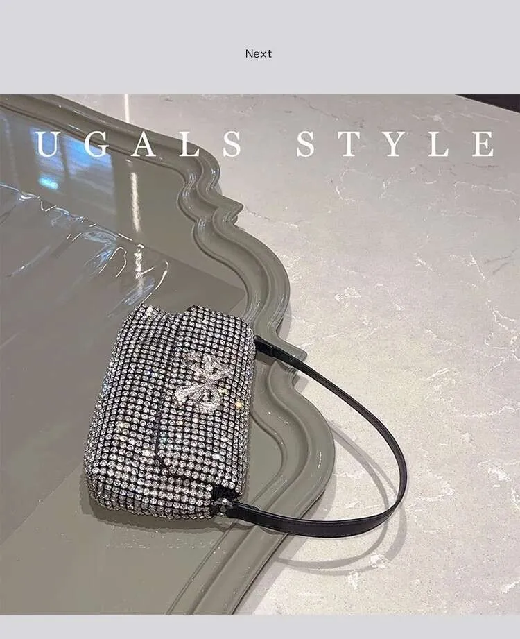 Crystal Rhies Dia Square Glitter Women Handbag Fashion Evening Wedding Party Clutch Purse Shoulder Bag Street Dressing_voghion.com