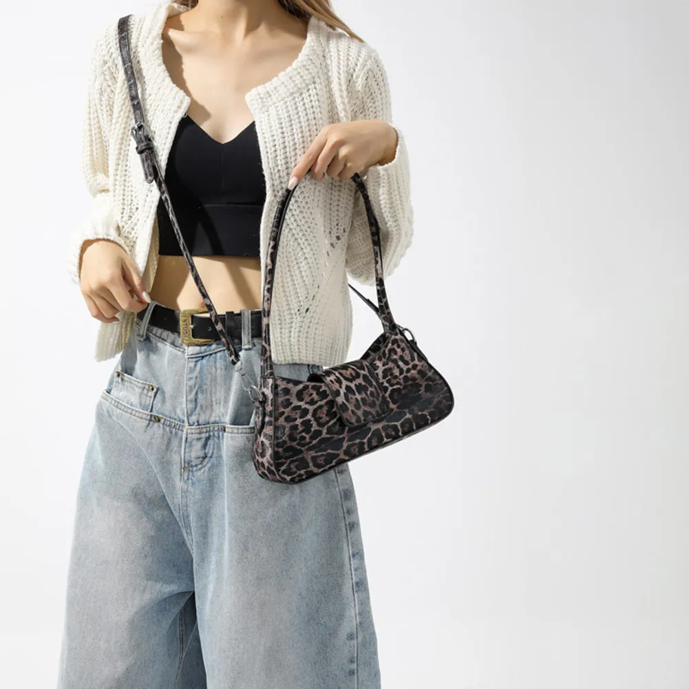 Frauen Mode Sexy Leopard Design Satchel Tote Handtasche Unterarm Frau Party Kupplung Geldbörse Schulter Abendessen Tasche_voghion.com