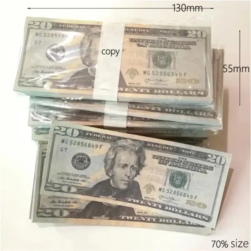 Prop Other Festive Supplies Party Fa K E Money Banknote 1 5 10 20 50 100 US Dollar Euros Realistic Toy Bar Props Copy_voghion.com