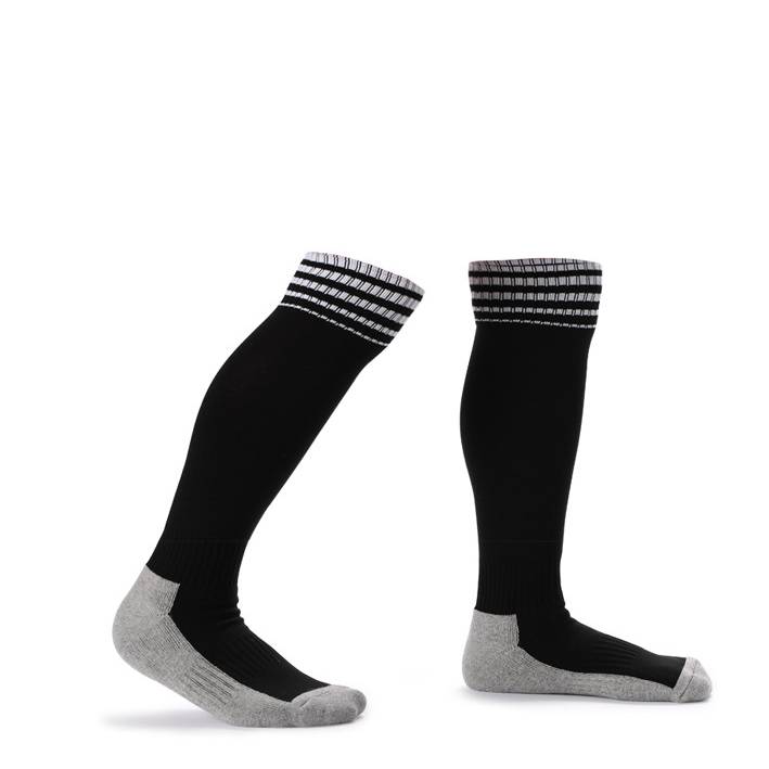 Children's Soccer Socks, Long, Thick, Terry Cloth Sole, Shock Absorbing, Sweat Absorbent, Wear Resistant, High Top Over The Knee Socks_voghion.com