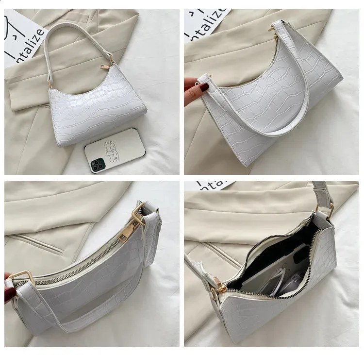 Fashion Exquisite Shopping Bag Retro Casual Tote Shoulder Bags Female Leather Solid Color Chain Handbag for Women 241120_voghion.com