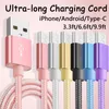 Schnelllade-USB-Kabel für schnelle Datenübertragung und Stromversorgung – robustes, nylonummanteltes Kabel für zuverlässige Verbindungen_voghion.com