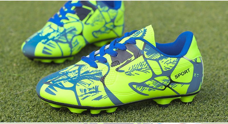 Atmungsaktiv, komfortabel, Sport und Freizeit FG High-Top, lange Spikes, gebrochene Spikes Fußballschuhe, Rasenspiel, groß_voghion.com
