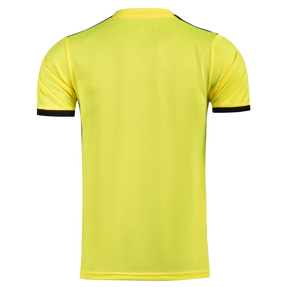 2025 Professionele Heren Scheidsrechter Uniformen Voetbal Voetbalshirts Shirts Zakken Rechter Korte Mouw Teamshirt Sportkleding_voghion.com