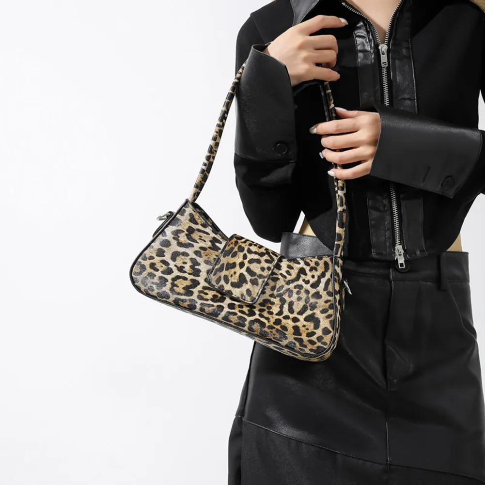 Frauen Mode Sexy Leopard Design Satchel Tote Handtasche Unterarm Frau Party Kupplung Geldbörse Schulter Abendessen Tasche_voghion.com
