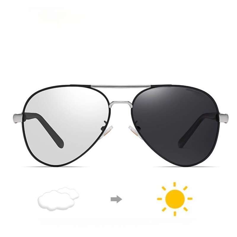 Polarisierte Sonnenbrille für Herrenfahrer, Farbwechsel-Schutzbrille für Tag- und Nachtangeln_voghion.com
