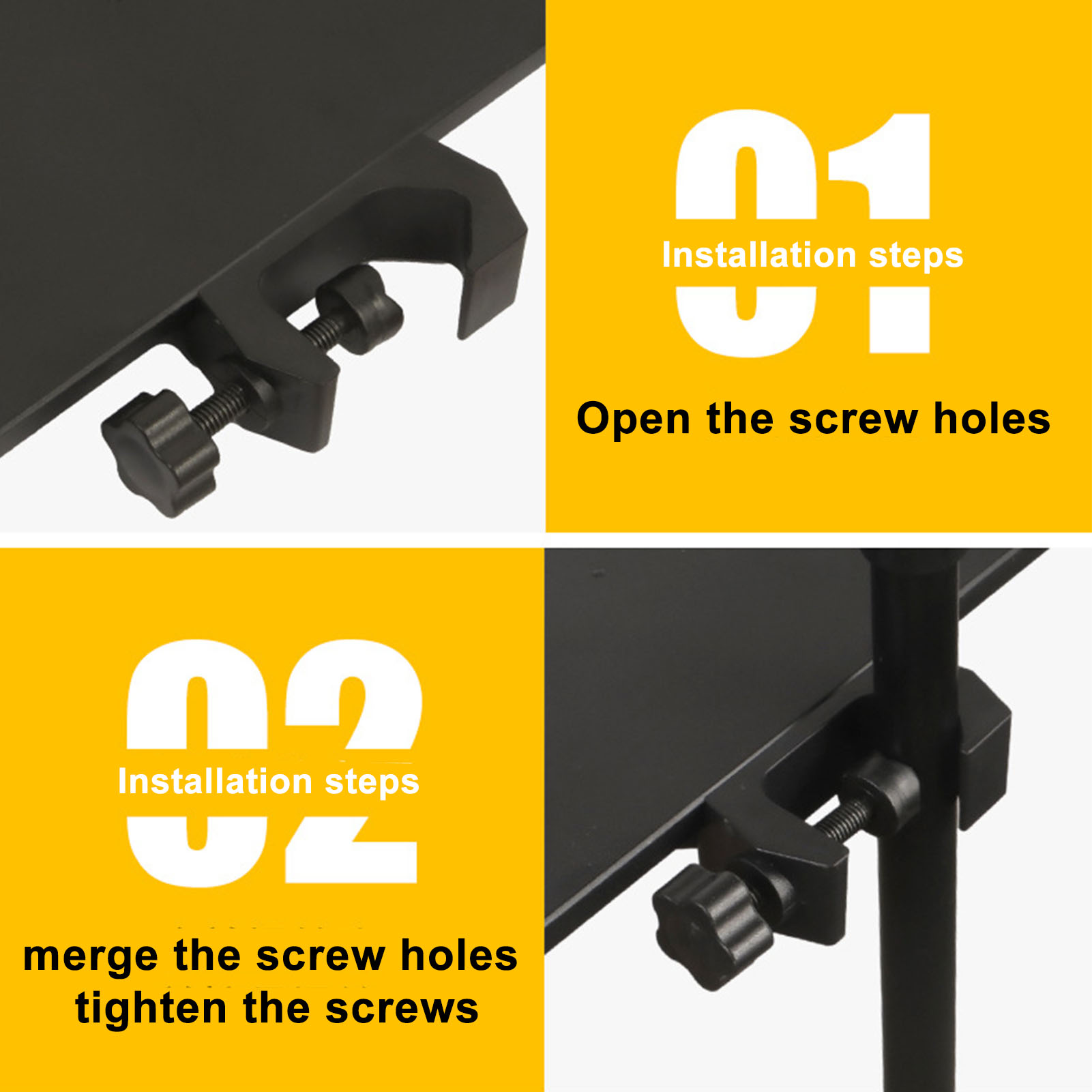 Soporte para micrófono, bandeja para tarjeta de sonido, soporte para guitarra, soporte para teléfono en vivo, abrazadera ajustable, accesorios para instrumentos eléctricos_voghion.com