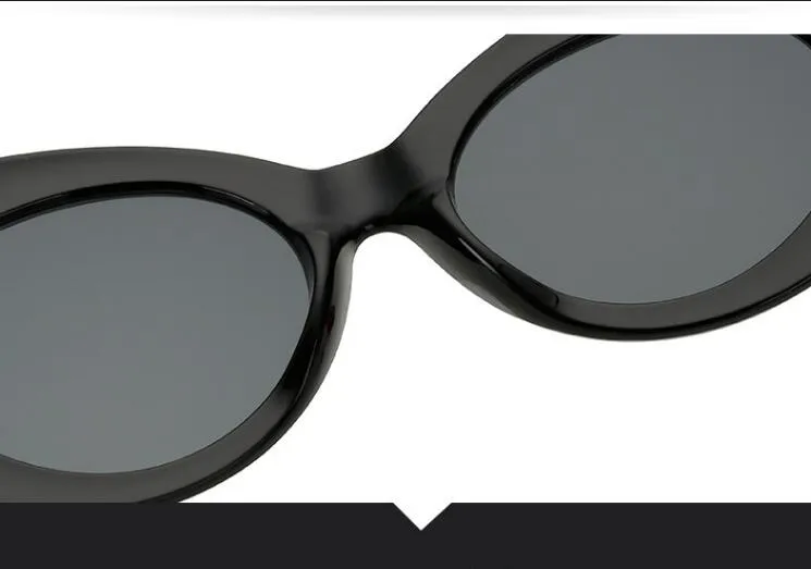 Clout Goggl NIRVANA Kurt Cobain Klasik Vintage Retro Beyaz Siyah Oval Güneş Gözlüğü Alien Shad 90'lar Güneş Punk Rock_voghion.com