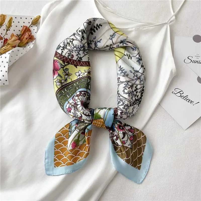 2025 Seidenschal Print Kopftuch Katze Haar Wrap Halstuch Weibliche Satin Quadrat Schal Für Frauen Stirnband Foulard Hijab_voghion.com
