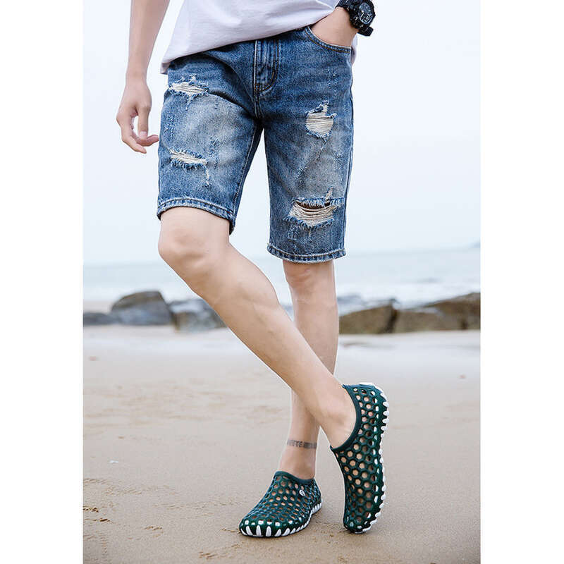 2025 Summer Men's Water Wading Couple Beach Mesh Sandals Trendy Outerwear Anti Slip And Breathable Good_voghion.com