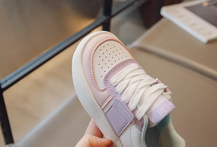 Zapatillas deportivas antideslizantes con cordones para niños y niñas, informales, con suela bonita, para primavera y otoño, talla 26_voghion.com