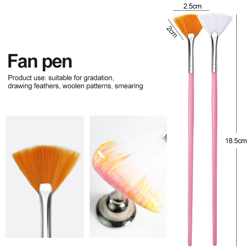 Arte Clavo 7/15PCS Plastic Handvat Nail Brush Set Gel Polish Schilderij Tekening Acryl Gel Nail Brush voor Nagels Art Manicure Gereedschap_voghion.com