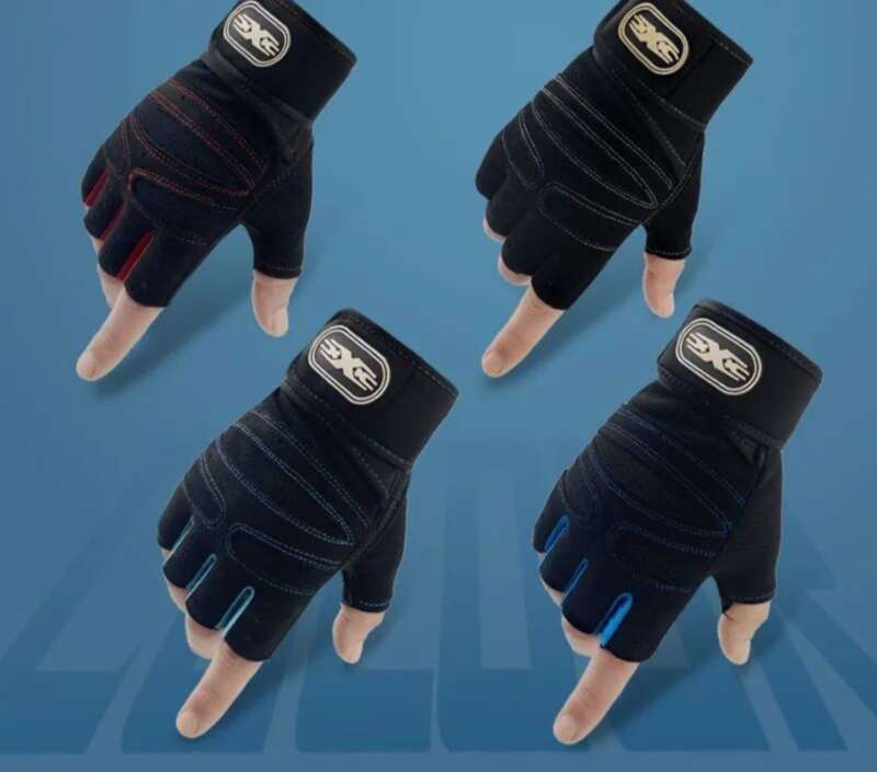 Sport Halbfingerhandschuhe Herren Horizontal Bar Fitness Gewichtheben Training Slip Yoga Handgelenkschutz Atmungsaktiv_voghion.com