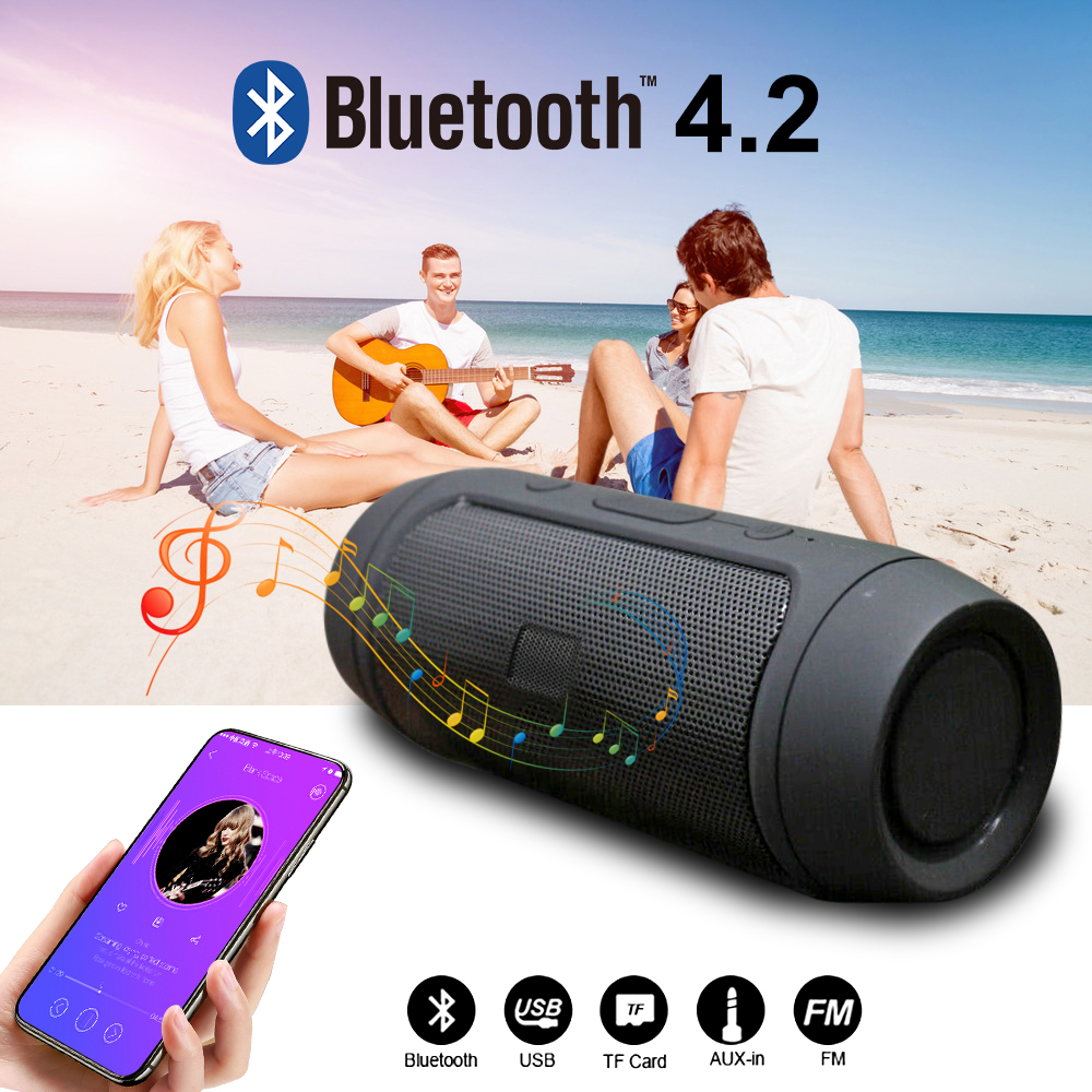 Wireless Speaker Powerful Subwoofer Super Bass Soundbar Stereo Bluetooth Loudspeaker TF FM Radio Boombox Music Player Vitog YYK_voghion.com
