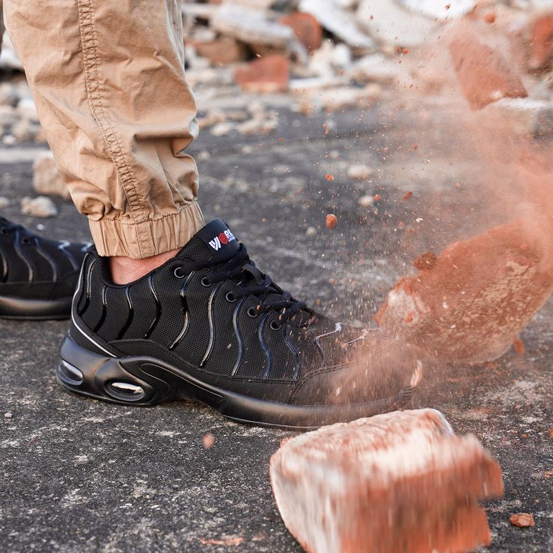 LARNMERN Stahlkappe für Männer, pannensichere Arbeitssicherheitsschuhe, atmungsaktiv, rutschfest, Tennis-Sneaker_voghion.com