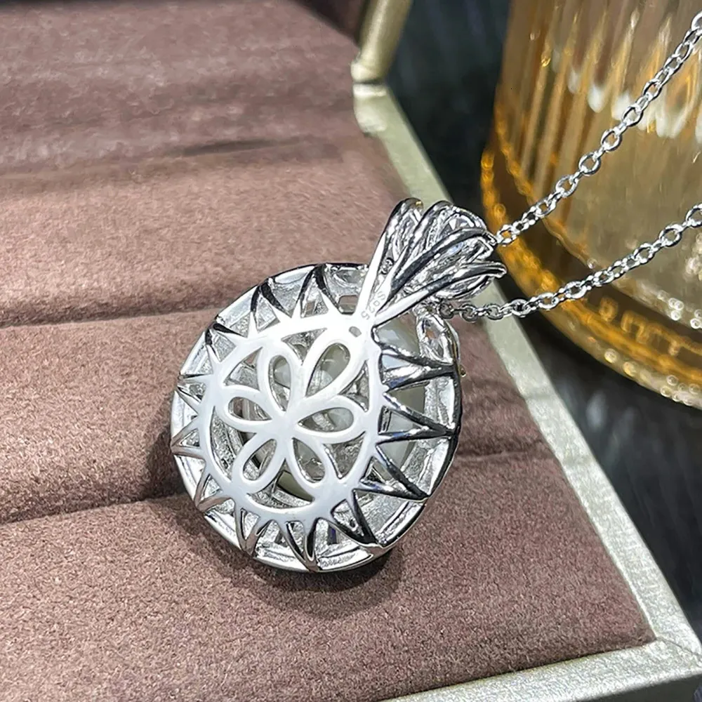 Breloques 100% argent sterling 14 mm pendentif perle collier boucles d'oreilles pendantes laboratoire diamant fête de mariage ensembles de bijoux fins pour_voghion.com